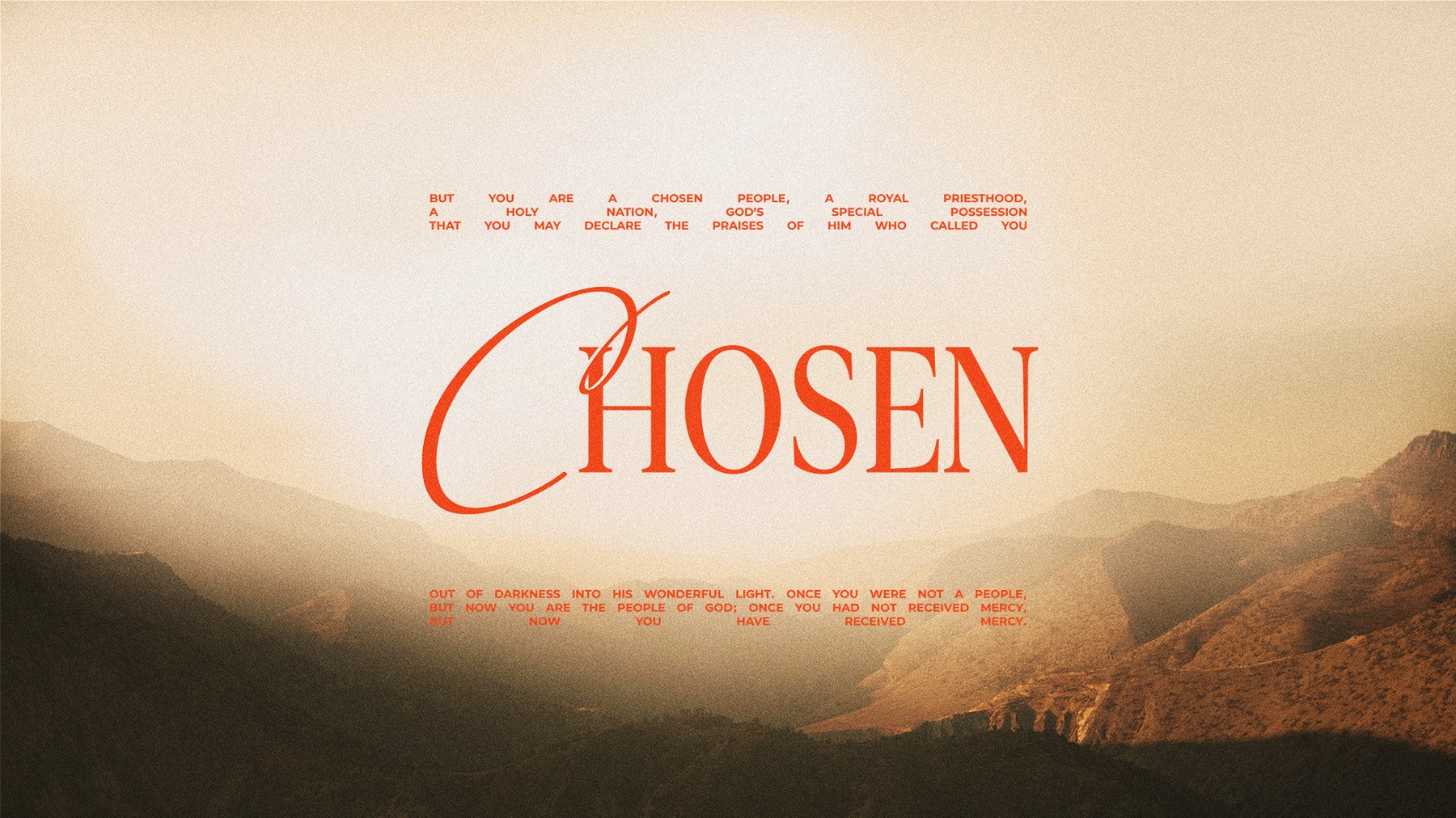 Chosen sermon series graphic